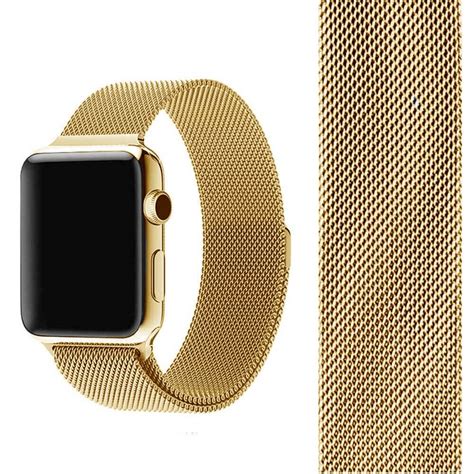 milanese gold apple watch band